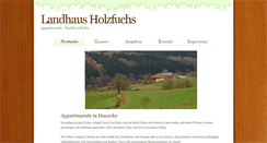 Desktop Screenshot of landhausholzfuchs.de